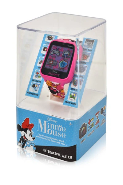 Itime Minnie Mouse Interactive Kids Smart Watch In Pink