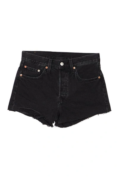 Levi's Levis 501 Original Cutoff Shorts In Lunar Black