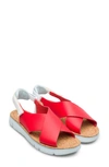 Camper Oruga Slingback Sandal In Bright Red