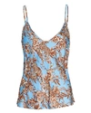 L AGENCE LEXI PRINTED SATIN CAMISOLE