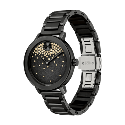 Movado Bold Evolution Quartz Black Dial Ladies Watch 3600707