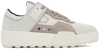 Moncler White Promyx Space Low-top Sneakers In 034 White/blush