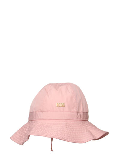 Gcds Nylon Bucket Hat In Pink
