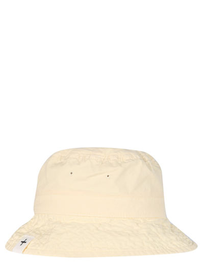 Jil Sander Bucket Hat With Logo Label In White