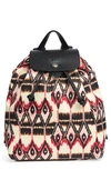 Longchamp Ikat Print Backpack In Ivory