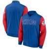 Fanatics Branded Royal/red Chicago Cubs Iconic Record Holder Full-zip Lightweight Windbreaker Bomber In Royal