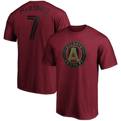 Fanatics Men's Josef Martinez Red Atlanta United Fc Authentic Stack Name And Number T-shirt