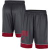Nike Men's Charcoal, Crimson Oklahoma Sooners Fast Break Performance Shorts In Charcoal