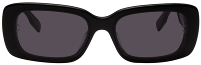 Mcq By Alexander Mcqueen Black Rectangular Sunglasses