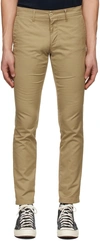 Carhartt Work In Progress Sid Chino Pants In Leather