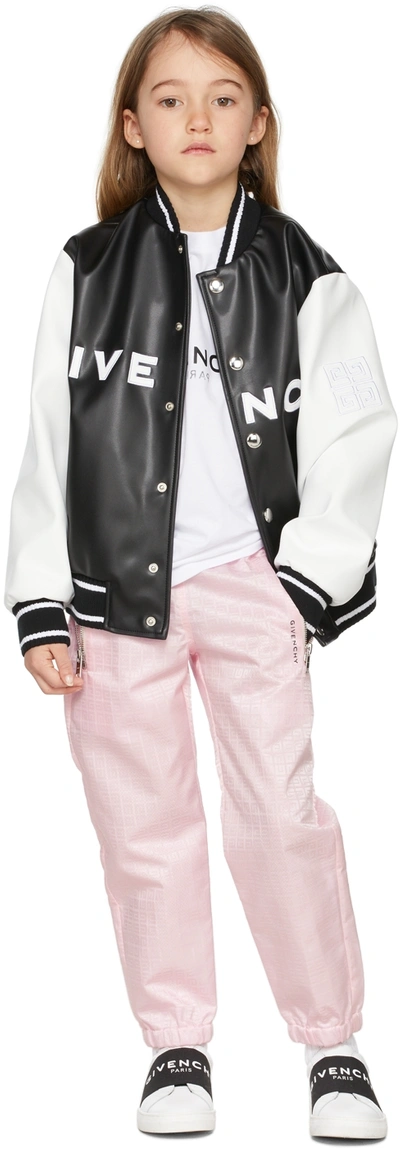 Givenchy Kids Pink 4g Track Pants In 44z Pink