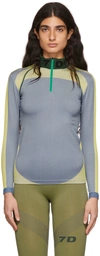 7 Days Active Half-zip Long-sleeved Jumper In 330 Baja Blue