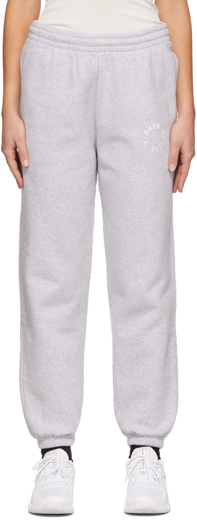 7 Days Active Grey Monday Lounge Pants In Heather Grey