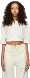 Dion Lee White Cotton T-shirt In Ivory