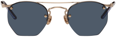 Matsuda Gold M3117 Sunglasses In Blue Grey