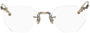 Matsuda M3104 Hexagonal-frame Glasses In Aged Gold Demo