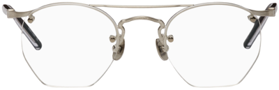 Matsuda Aviator Metal Sunglasses In Silver