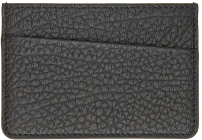 Maison Margiela Black Grained Card Holder In T8013 Black