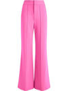 Alice And Olivia Dylan Crepe High-waist Wide-leg Pants In French Rose Crepe