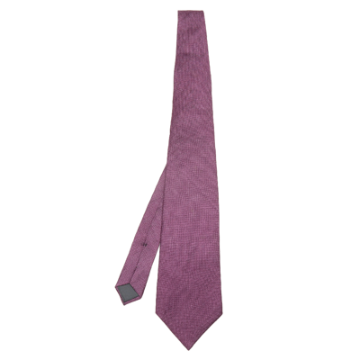 Pre-owned Lanvin Vintage Purple Silk Gauze Tie