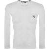 ARMANI COLLEZIONI EMPORIO ARMANI LOUNGE LONG SLEEVE T SHIRT WHITE