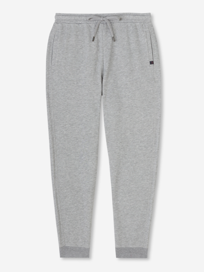 Derek Rose Quinn 1 Tapered Cotton And Modal-blend Jersey Sweatpants In Silver