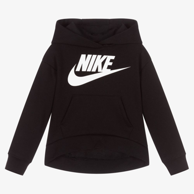 Nike Kids' Girls Black Logo Hoodie