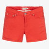 Shop Bonpoint Teen Girls Red Denim Shorts