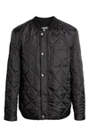 Cole Haan Quilted Water Resistant Jacket In Black