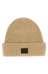 Allsaints Travelling Rib Beanie In Toffee