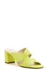 Botkier Ulla Block Heel Slide Sandal In Lime Leather