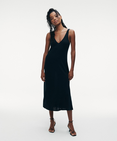 Naadam Fancy Cashmere Tank Dress In Black