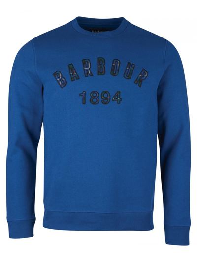 Barbour Cotton Jumper With Logo In Blue