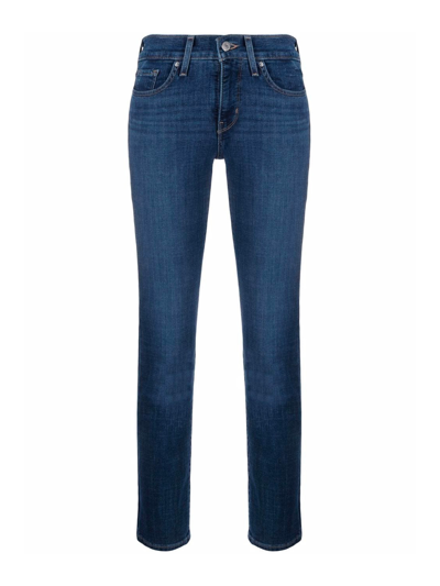 Levi's 314 Shaping Straight Leg Jeans In Cobalt Offbeat