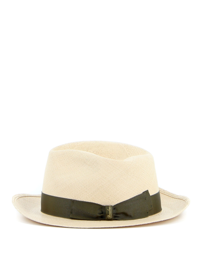 Borsalino Panama 140228 7147 Snake - Atterley In Beige,green