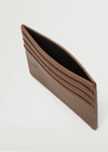 Mango Anti-contactless Leather Effect Card Holder Brown