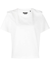 Isabel Marant Layered-detail Cotton T-shirt In White