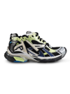 Balenciaga Panelled Chunky-sole Sneakers In Green