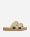 Suicoke Moto-cab Touch-strap Sandals In Beige