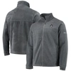 COLUMBIA COLUMBIA BROOKLYN NETS HEATHERED CHARCOAL FLANKER FULL-ZIP JACKET