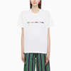 Sunnei White/multicolour Everyday I Wear  Crewneck T-shirt In White
