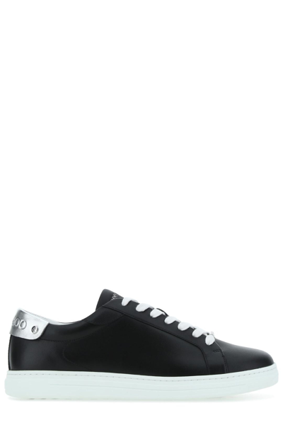 Jimmy Choo Rome / M Sneakers In Black Leather