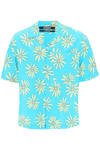 Jacquemus Multicolored Daisy Print Jean Shirt In Mixed Colours
