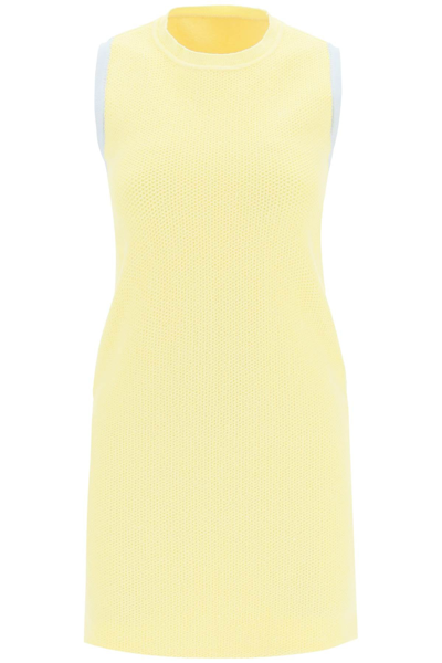 Jacquemus La Robe Sorbetto Cotton Blend Dress In Yellow