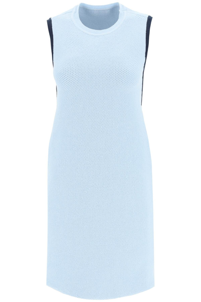 Jacquemus Sorbetto Contrast-trim Knitted Mini Dress In Multicolor