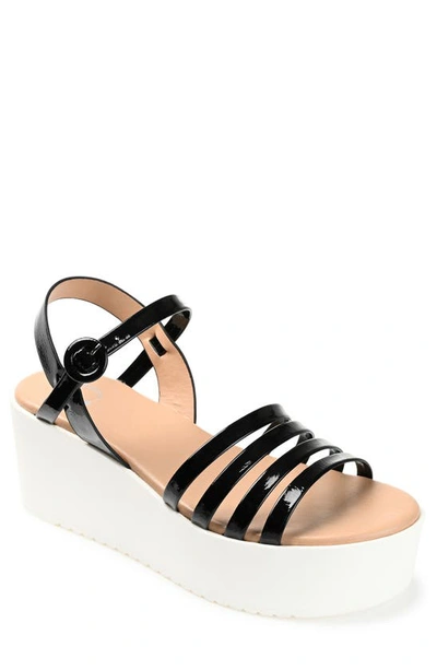 Journee Collection Women's Miragge Platform Sandal In Black