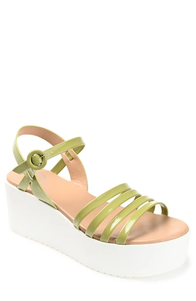 Journee Collection Women's Miragge Platform Sandal In Olive