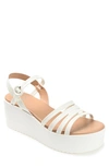Journee Collection Women's Miragge Platform Sandals Women's Shoes In Off White