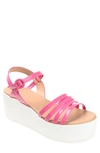 Journee Collection Women's Miragge Platform Sandal In Pink