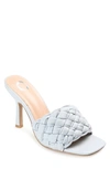 Journee Collection Raquelah Braided Sandal In Blue